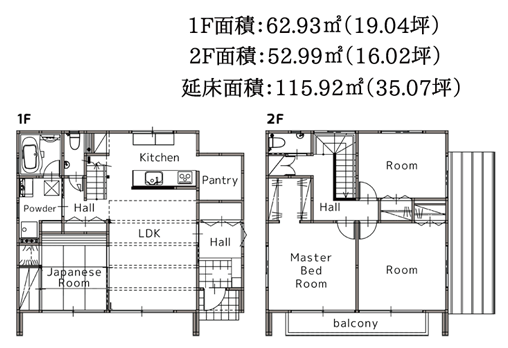 プラスワンの間取り